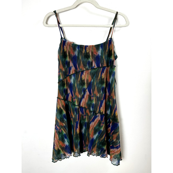 Urban Outfitters Fairy Forest Grunge Whimsygoth Abstract Dark Maximalist Dress M - Picture 1 of 7